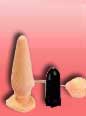 Buttplug vibrating with pump, 16 cm