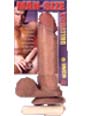 Man size natural 6 vibrating, 18 cm