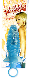ASHTON RIDGED VIBRATING LOLLIPOPER BLUE