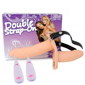 FALLO INDOSSABILE VIBRANTE DOUBLE STRAP-ON