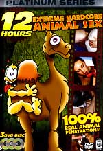 12 HOURS EXTREME HARDCORE ANIMAL SEX (4 DVD)